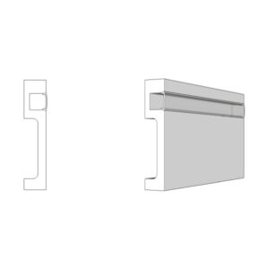 Nyec-18 PS Kemény, ütésálló dekorléc