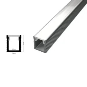 Alumínium profil, LED szalaghoz. Opál burkolattal ! SLP-10 - szürke